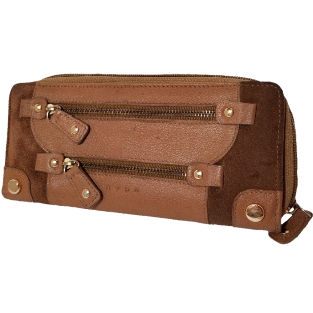 HYPE genuine brown leather wallet